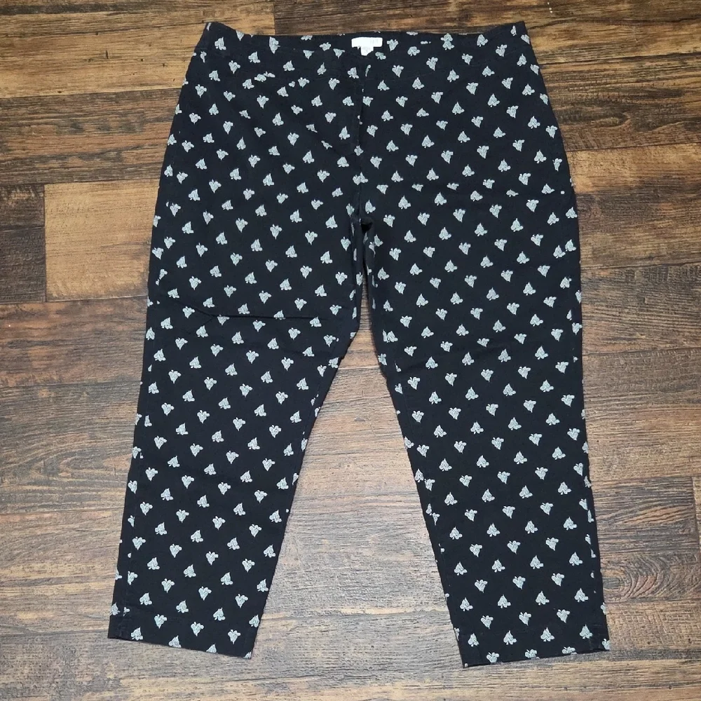 J. Jill Kids Leggings - Blue Paisley and Black Pattern - Picture 5 of 7